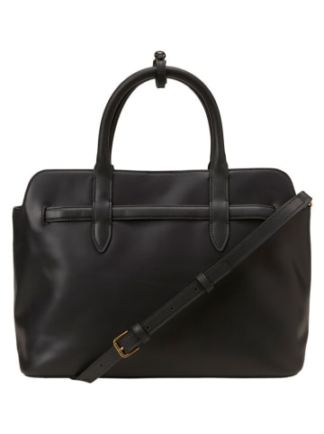 Marc O'Polo Skórzana torebka w kolorze czarnym - 36 x 27 x 12,5 cm