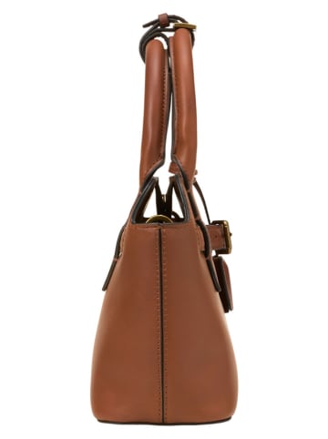 Marc O'Polo Leder-Henkeltasche in Braun - (B)23 x (H)14 x (T)10 cm