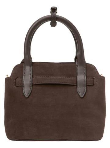 Marc O'Polo Leder-Henkeltasche in Braun - (B)23 x (H)14 x (T)10 cm