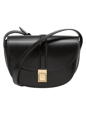 Marc O'Polo Skórzana torebka w kolorze czarnym - 22 x 15 x 8 cm