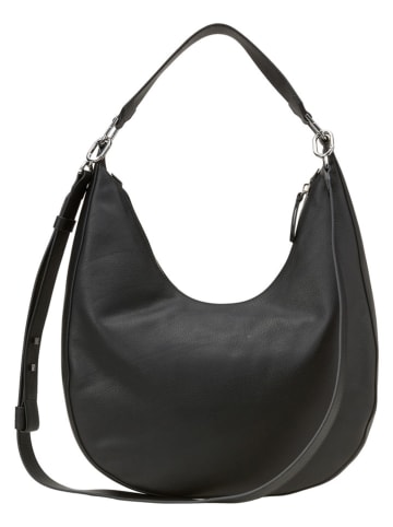 Marc O'Polo Leder-Schultertasche in Schwarz - (B)30 x (H)27 x (T)7 cm