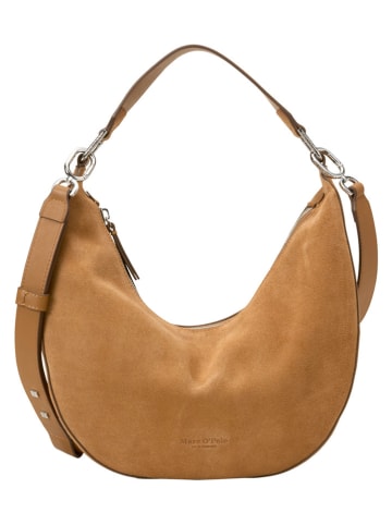 Marc O'Polo Skórzana torebka w kolorze jasnobrązowym - 30 x 27 x 7 cm