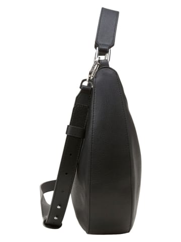 Marc O'Polo Leder-Schultertasche in Schwarz - (B)30 x (H)27 x (T)7 cm