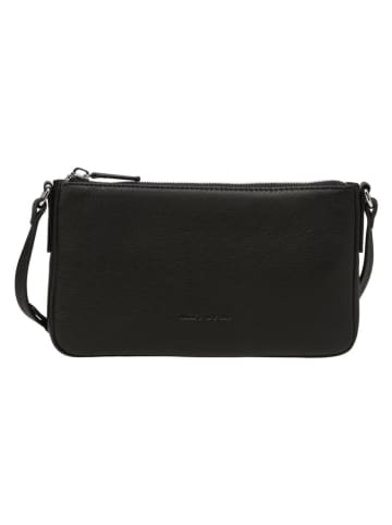 Marc O'Polo Leder-Umhängetasche in Schwarz - (B)23 x (H)12 x (T)2,5 cm