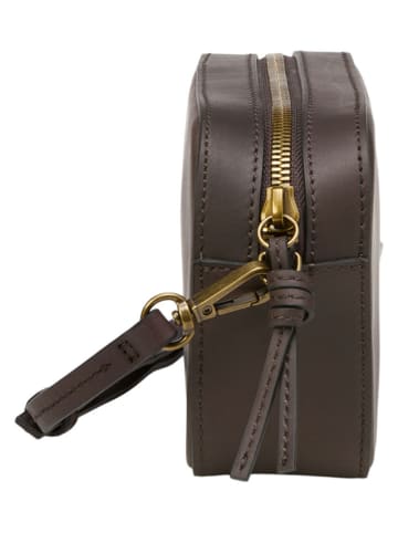 Marc O'Polo Leder-Umhängetasche in Braun - (B)19 x (H)11,5 x (T)6 cm