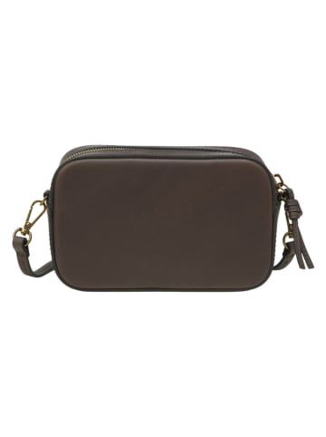 Marc O'Polo Leder-Umhängetasche in Braun - (B)19 x (H)11,5 x (T)6 cm