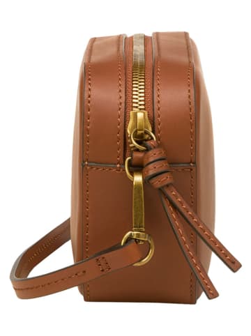 Marc O'Polo Leder-Umhängetasche in Hellbraun - (B)19 x (H)11,5 x (T)6 cm