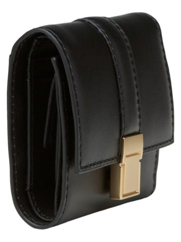 Marc O'Polo Leder-Geldbörse in Schwarz - (B)10 x (H)10 x (T)2 cm
