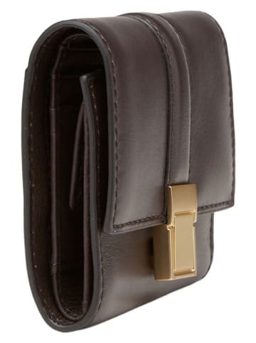 Marc O'Polo Leder-Geldbörse in Braun - (B)10 x (H)10 x (T)2 cm