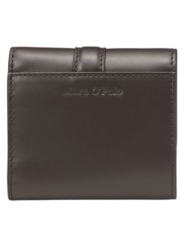 Marc O'Polo Skórzany portfel w kolorze brązowym - 10 x 10 x 2 cm