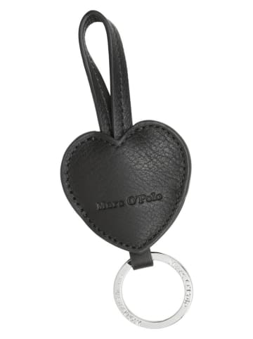 Marc O'Polo Leder-Schlüsselanhänger in Schwarz - (B)6,5 x (H)15 x (T)0,5 cm