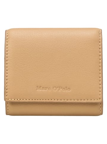 Marc O'Polo Leder-Geldbörse in Beige - (B)11 x (H)9,5 x (T)2,5 cm