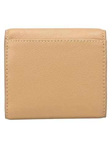 Marc O'Polo Leder-Geldbörse in Beige - (B)11 x (H)9,5 x (T)2,5 cm