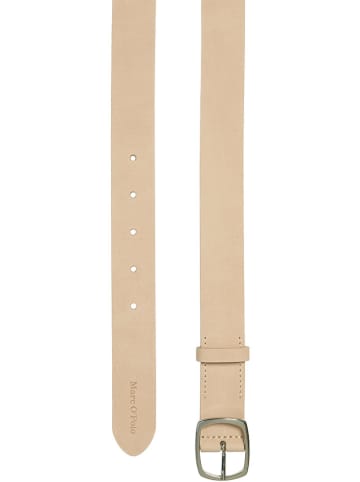 Marc O´Polo Skórzany pasek w kolorze beżowym