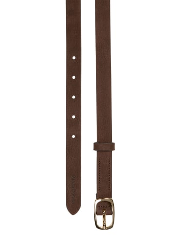 Marc O´Polo Skórzany pasek w kolorze brązowym