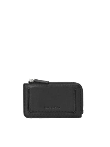 Marc O´Polo Leder-Geldbörse in Schwarz - (B)14 x (H)8 x (T)1,5 cm