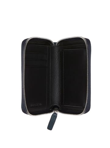 Marc O´Polo Leder-Geldbörse in Dunkelblau - (B)13 x (H)10 x (T)2,5 cm