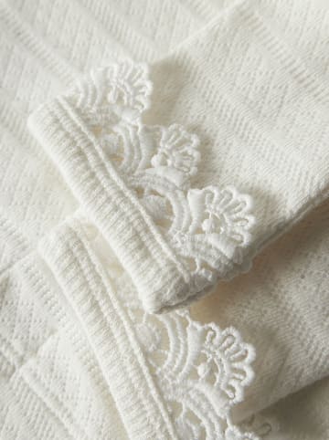 Lil Atelier Legginsy "Tapia" w kolorze kremowym