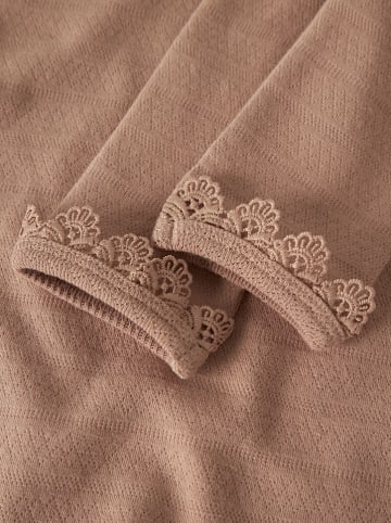 Lil Atelier Legginsy "Tapia" w kolorze jasnobrązowym