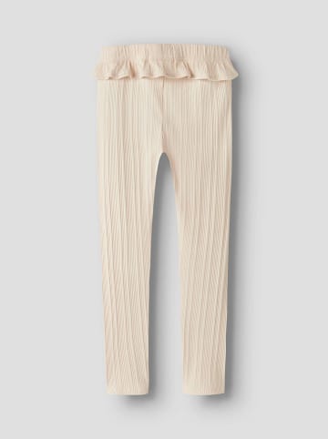 Lil Atelier Legginsy "Tansy" w kolorze beżowym