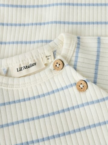 Lil Atelier Body "Kail" in Creme/ Hellblau