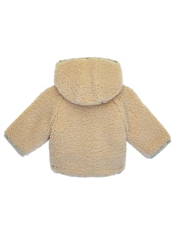 Noppies Dwustronna kurtka "Gelves" w kolorze beżowo-zielonym