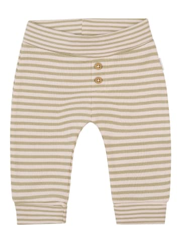 Noppies Spodnie "Getafe" w kolorze kremowo-oliwkowym