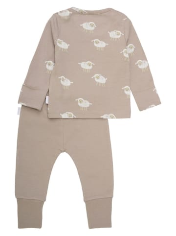 Noppies 2-delige outfit "Stroud" lichtbruin/grijs