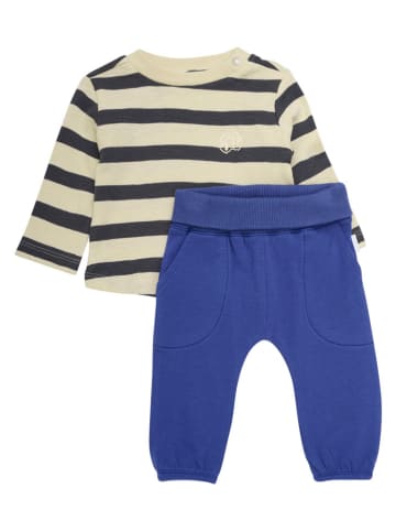 Noppies 2-delige outfit "Sestus" beige/antraciet/blauw