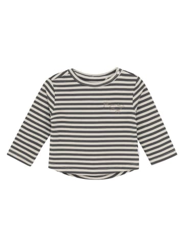 Noppies Longsleeve "Superior" in Weiß/ Anthrazit