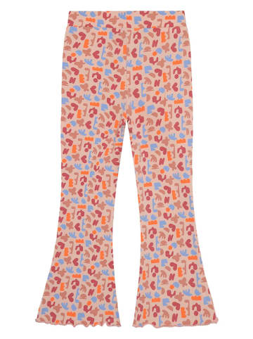 Noppies Legginsy "Pagey" w kolorze jasnoróżowym ze wzorem