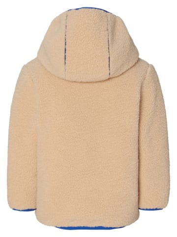 Noppies Wende-Fleecejacke "Lahti" in Beige/ Blau