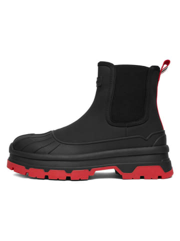 Hunter Kalosze w kolorze czarno-czerwonym