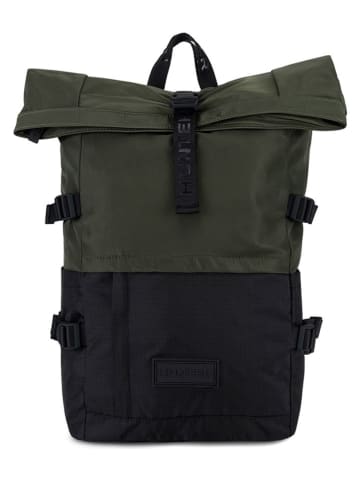 Hunter Rucksack in Khaki/ Schwarz - (B)28,5 x (H)46 x (T)16 cm