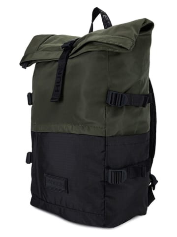 Hunter Rucksack in Khaki/ Schwarz - (B)28,5 x (H)46 x (T)16 cm