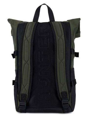 Hunter Rugzak kaki/zwart - (B)28,5 x (H)46 x (D)16 cm