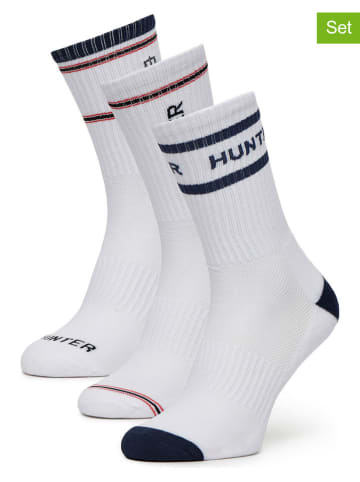 Hunter 3er-Set: Socken in Weiß