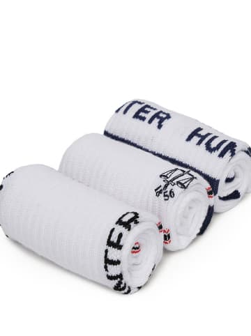 Hunter 3-delige set: sokken wit