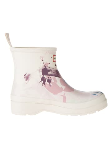 Hunter Gummistiefel in Creme/ Bunt