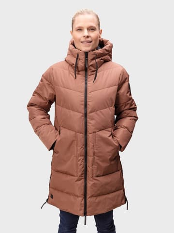 Halti Funktionsmantel "Linjat" in Hellbraun