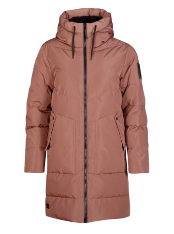 Halti Funktionsmantel "Linjat" in Hellbraun