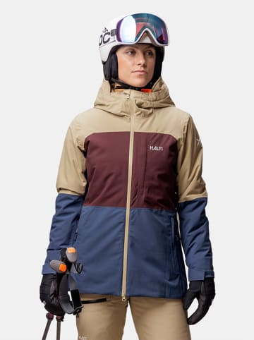 Halti Ski-/ Snowboardjacke "Gracer" in Dunkelblau/ Braun/ Hellbraun