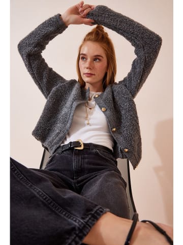 Happiness Istanbul Cardigan in Anthrazit