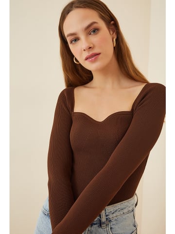 Happiness Istanbul Longsleeve in Braun