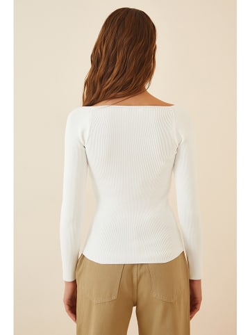 Happiness Istanbul Longsleeve in Weiß