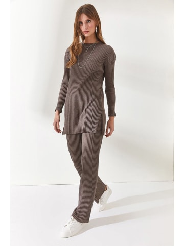 Olalook 2-delige outfit bruin