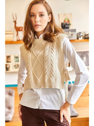 Olalook Pullunder in Creme