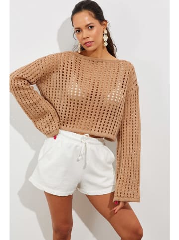 trendyol Pullover in Beige