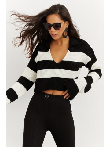 Cool & Sexy Trui wit/zwart