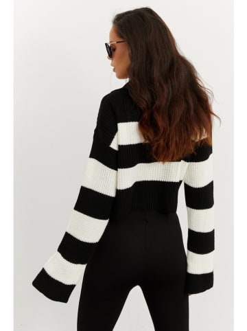 Cool & Sexy Sweter w kolorze biało-czarnym